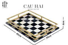 Maison Couture - Khay Da Cao Cấp Damier Impérial D40-CẬU HAI HOME DECOR