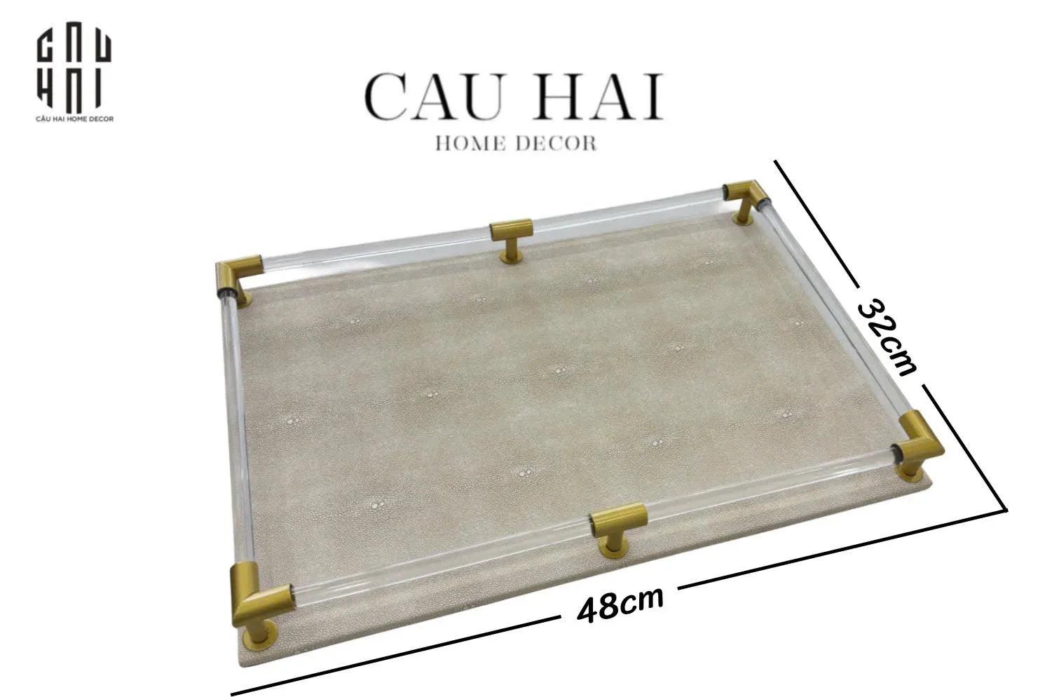 Maison Couture - Khay Da Cao Cấp St. Laurent D48-CẬU HAI HOME DECOR