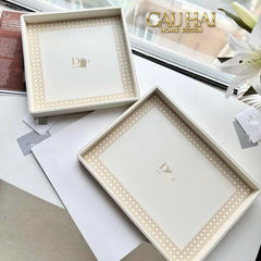 Maison Couture - Khay Da Chữ Nhật Haute Leather D'Ivoire D Class Atélier 30X40-CẬU HAI HOME DECOR