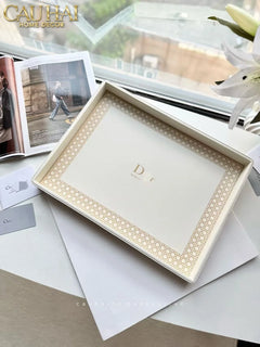 Maison Couture - Khay Da Chữ Nhật Haute Leather D'Ivoire D Class Atélier 30X40-CẬU HAI HOME DECOR