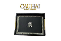 Maison Couture - Khay Da Chữ Nhật Lux Leather 30X40 Vs Savoir Medusa Atélier-CẬU HAI HOME DECOR