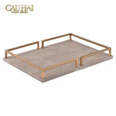 Maison Couture - Khay Da Chữ Nhật Palais D’Ivoire Leather Tray 30x40/25x35-CẬU HAI HOME DECOR