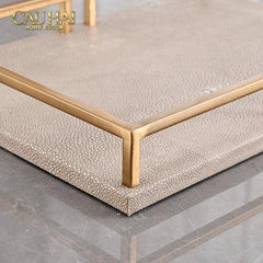 Maison Couture - Khay Da Chữ Nhật Palais D’Ivoire Leather Tray 30x40/25x35-CẬU HAI HOME DECOR