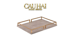 Maison Couture - Khay Da Chữ Nhật Palais D’Ivoire Leather Tray 30x40/25x35-CẬU HAI HOME DECOR
