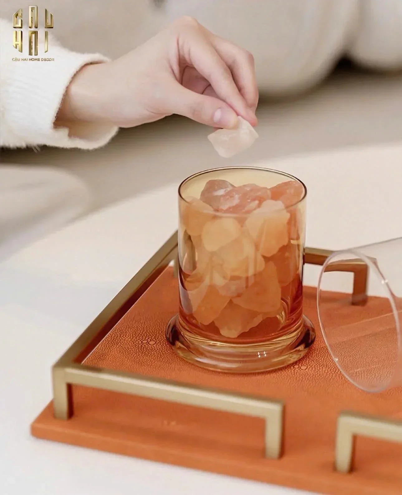 Maison Couture - Khay Da Chữ Nhật Terra Luxe Leather Tray 20x30-CẬU HAI HOME DECOR