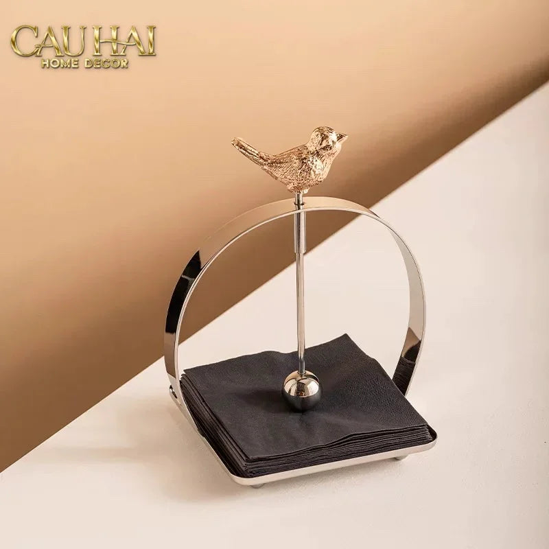 Maison Couture - Khay Giấy Vuông L’Oiseau Doré Cocktail Napkin Holder-CẬU HAI HOME DECOR