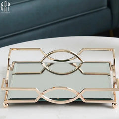 Maison Couture - Khay Gương Savoir Purity Black Mirror Tray-CẬU HAI HOME DECOR