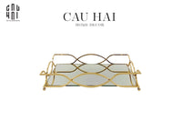 Maison Couture - Khay Gương Savoir Purity Black Mirror Tray-CẬU HAI HOME DECOR