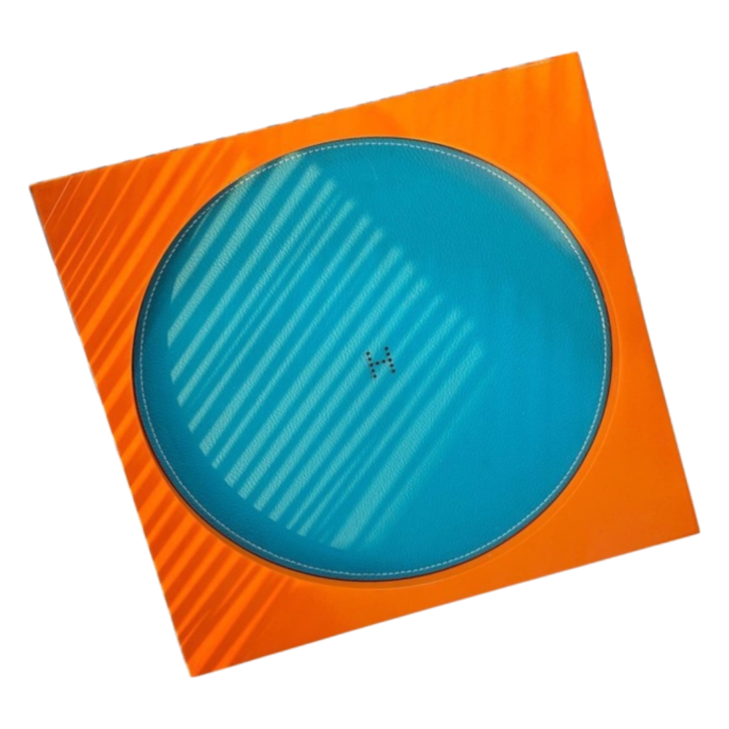 Maison Couture – Khay Vuông Gỗ Da Équinoxe Cyan Helios-KHAY TRANG TRÍ-CẬU HAI HOME DECOR-CẬU HAI HOME DECOR