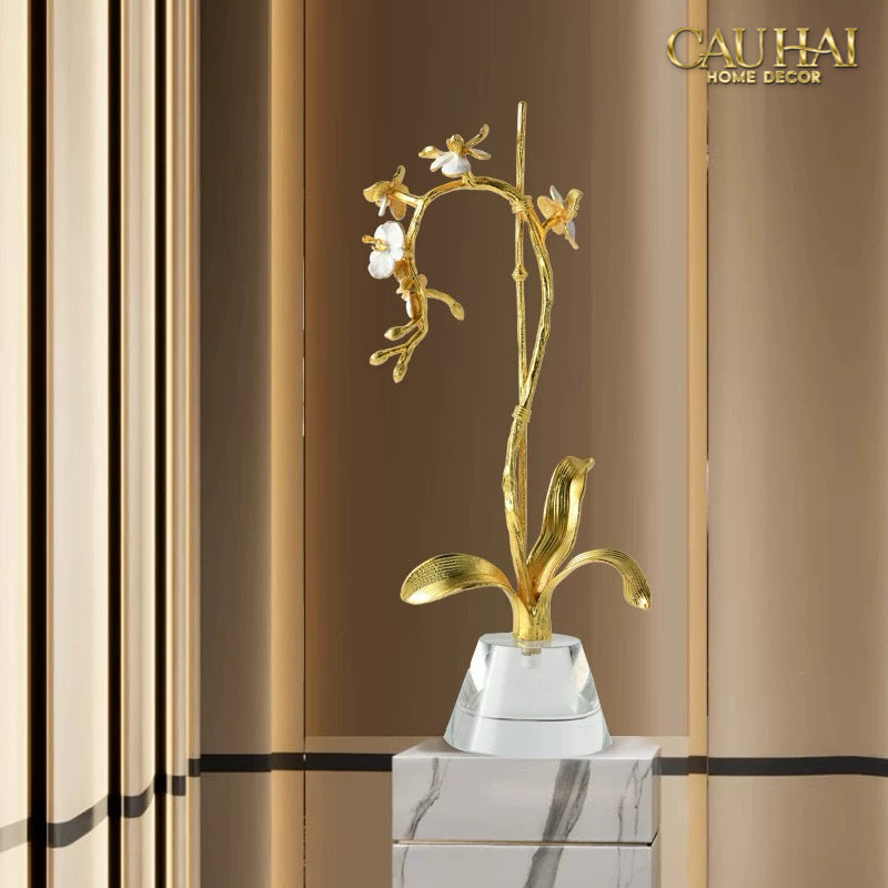 Maison Couture – Lọ Đựng Cọ Haute Orchid Golden Branches Brush Holder-CẬU HAI HOME DECOR