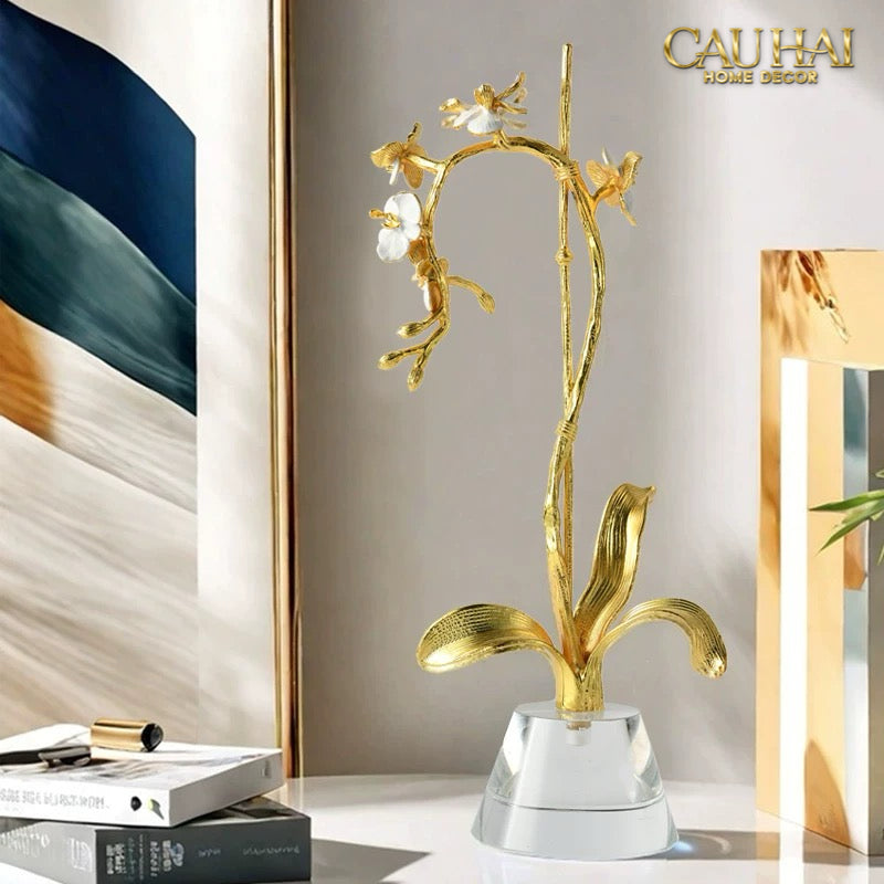Maison Couture – Lọ Đựng Cọ Haute Orchid Golden Branches Brush Holder-CẬU HAI HOME DECOR
