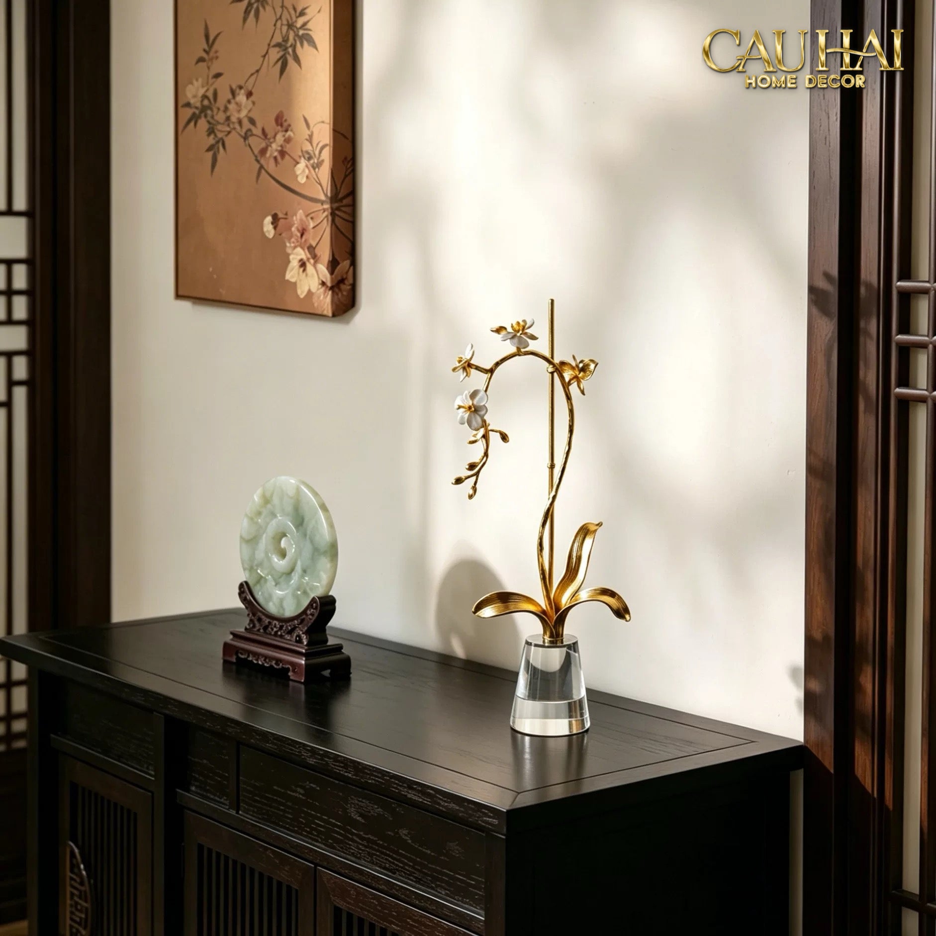 Maison Couture – Lọ Đựng Cọ Haute Orchid Golden Branches Brush Holder-CẬU HAI HOME DECOR