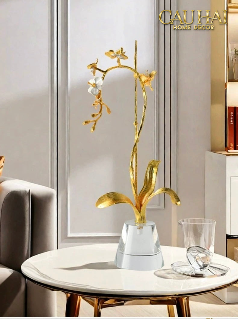 Maison Couture – Lọ Đựng Cọ Haute Orchid Golden Branches Brush Holder-CẬU HAI HOME DECOR