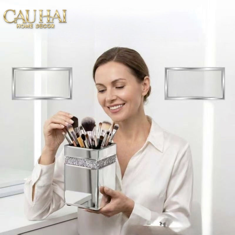 Maison Couture - Lọ Đựng Cọ Mirror Starlight Pavé Cristal-Lọ đựng cọ-CẬU HAI HOME DECOR-CẬU HAI HOME DECOR