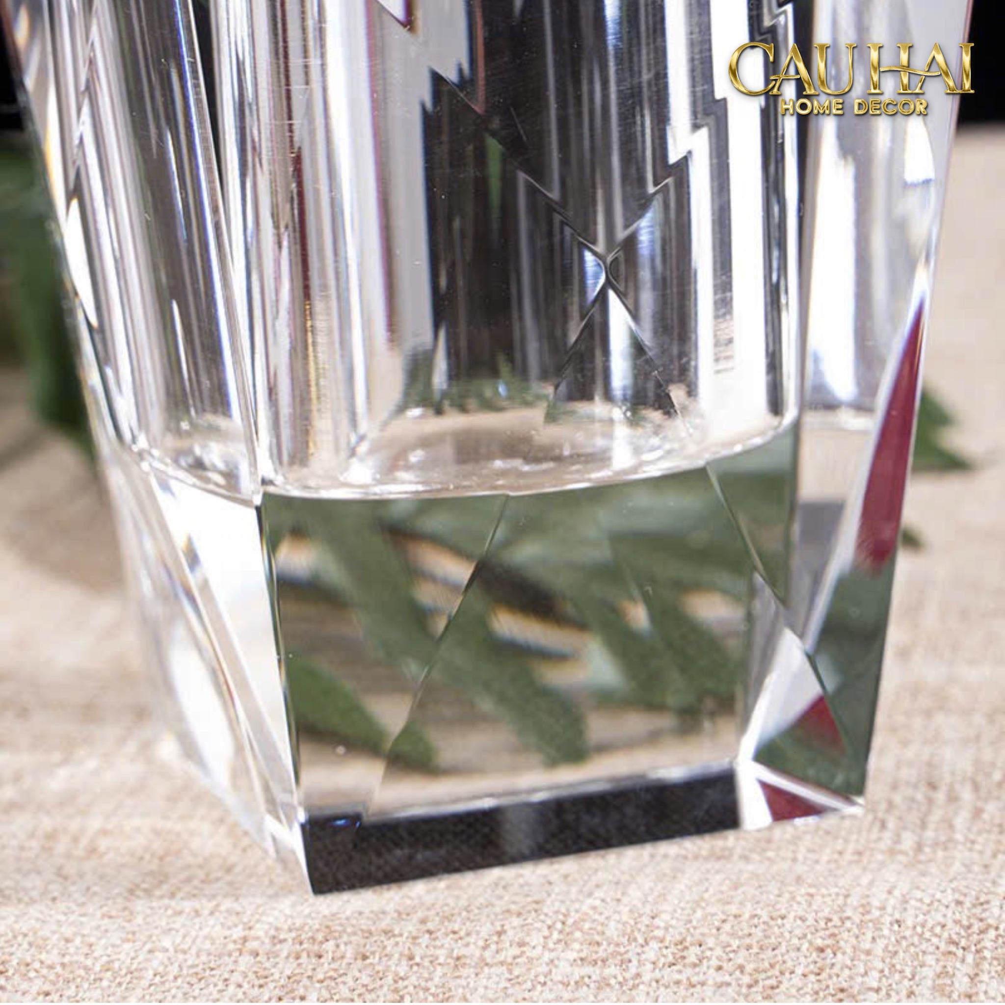 Maison Couture - Lọ Hoa Pha Lê Cristal Facetté-CẬU HAI HOME DECOR