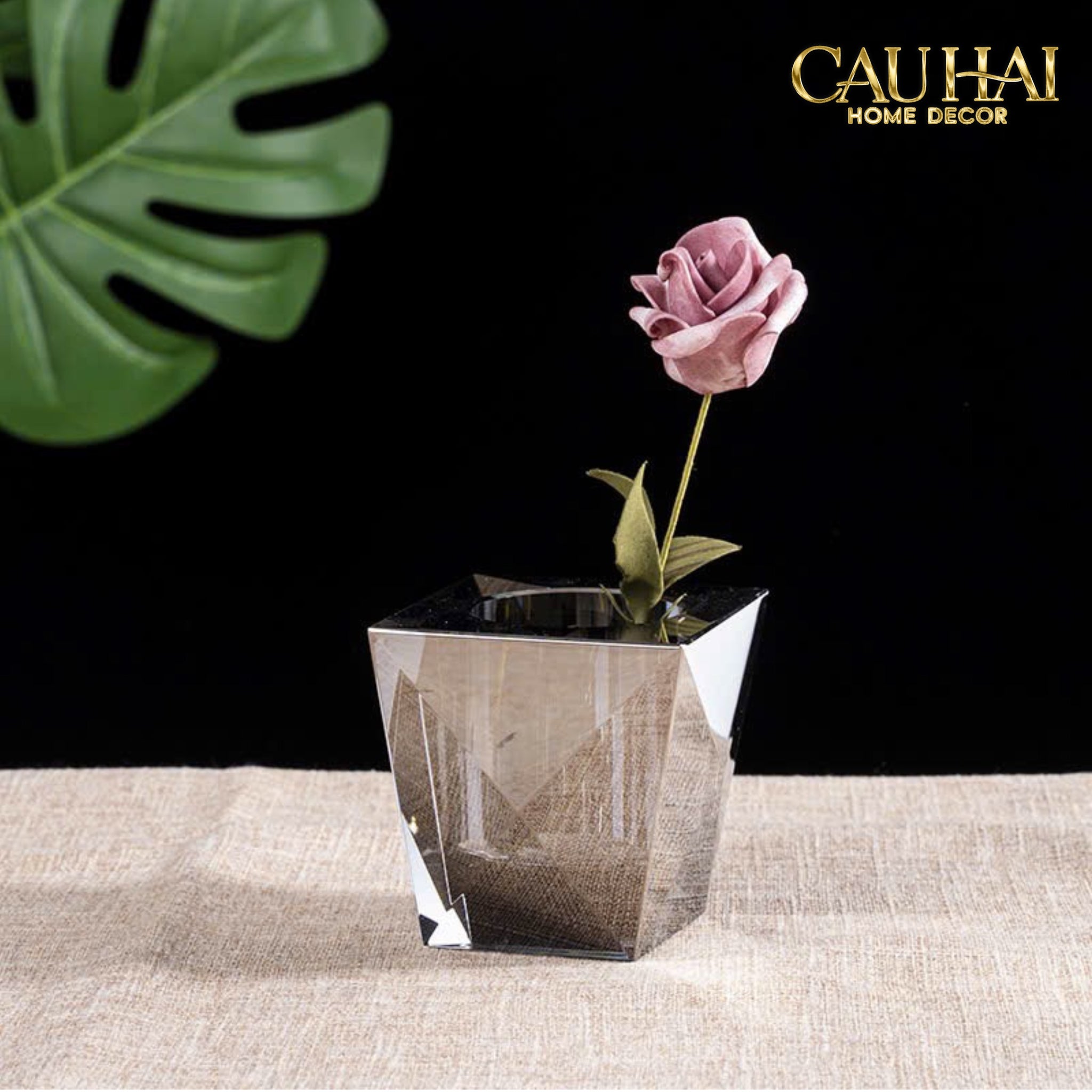 Maison Couture - Lọ Hoa Pha Lê Cristal Facetté-CẬU HAI HOME DECOR