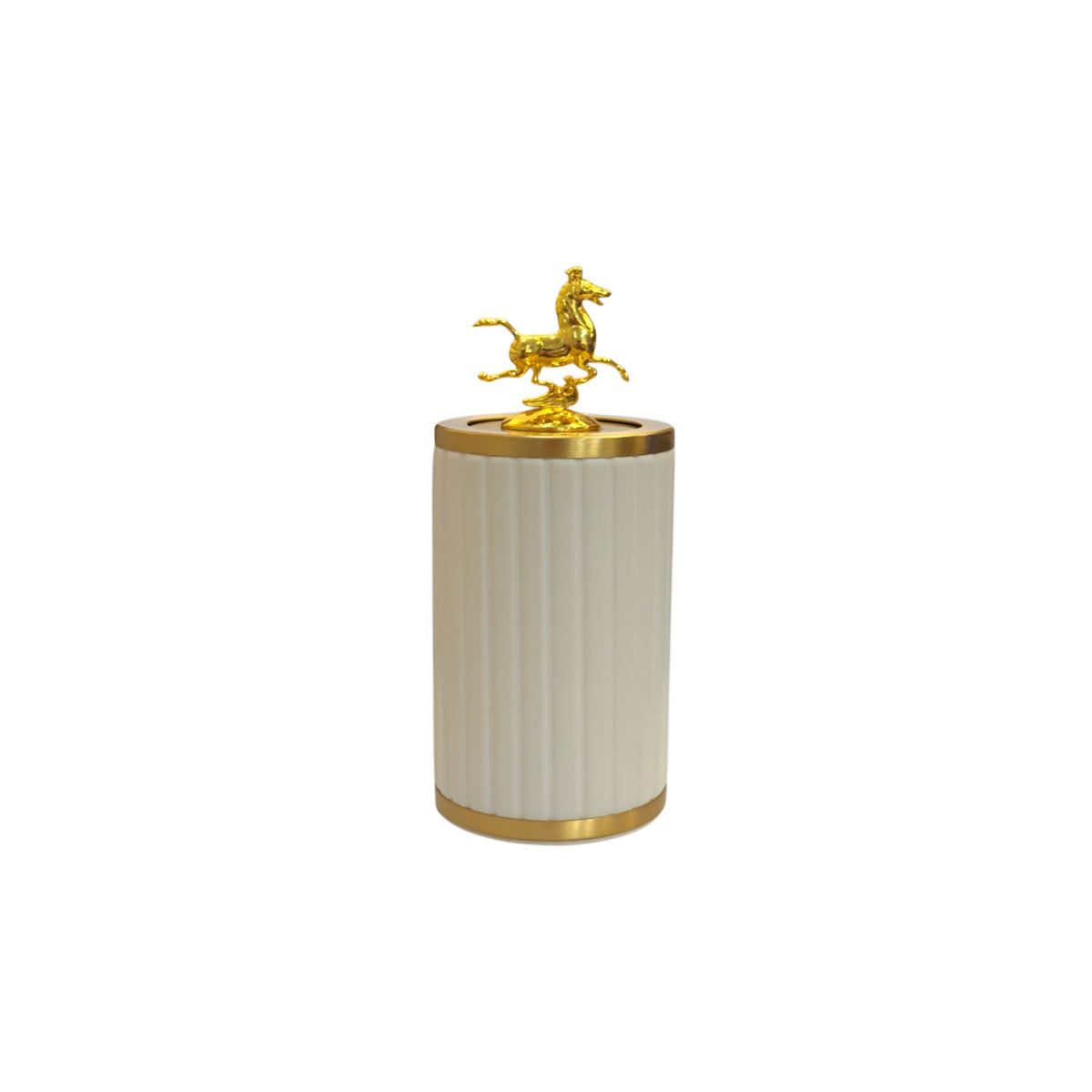 Maison Couture - Lọ Tăm Bọc Da Pégase D'Or-Lọ tăm-Cậu Hai Home Decor-Blanc H-CẬU HAI HOME DECOR