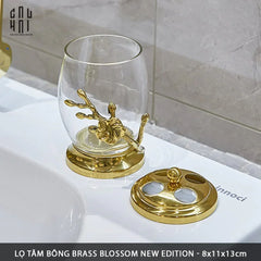 Maison Couture - Lọ Tăm Bông Hoa Mai Bằng Đồng - Brasson Blossom Héritage 8x13-CẬU HAI HOME DECOR