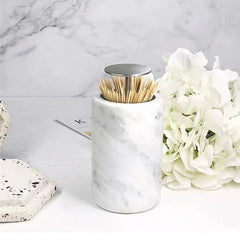 Maison Couture - Lọ Tăm Đá Marble Brasson Sauvage Blanche Marbre D’Ivoire-CẬU HAI HOME DECOR