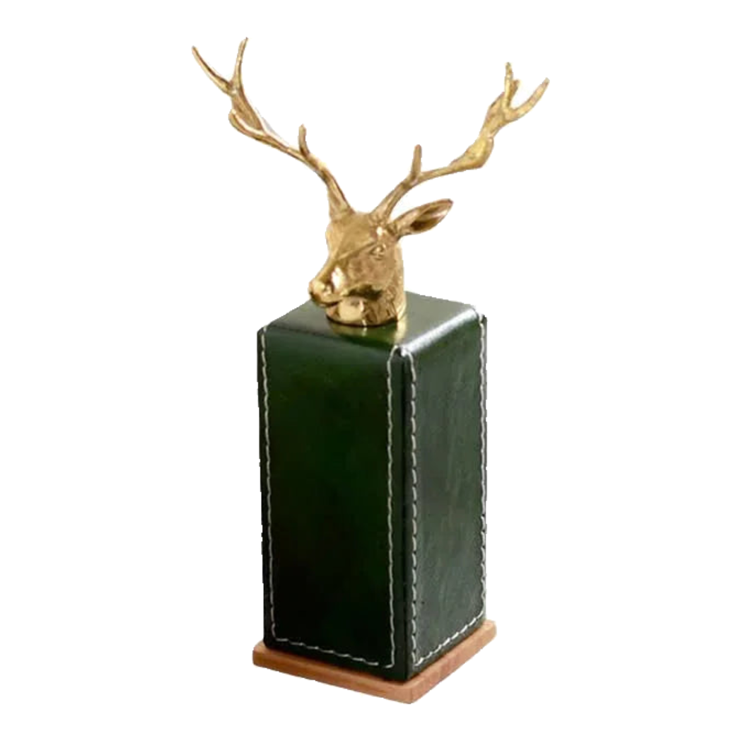 Maison Couture - Lọ Tăm Oakwood Lux Leather - Vert Alley-HŨ TRANG TRÍ-Đối tác tại Trung Quốc theo từng đơn đặt hàng-CẬU HAI HOME DECOR