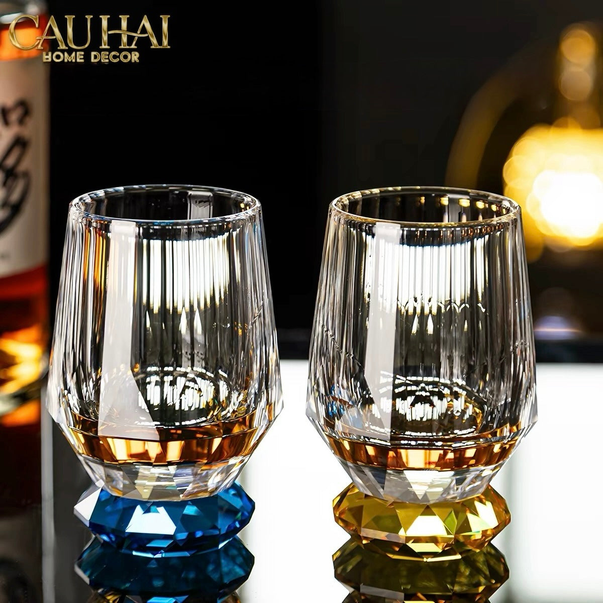Maison Couture - Ly Pha Lê Cristalleries Cyan Glasses-LY PHA LÊ-CẬU HAI HOME DECOR-CẬU HAI HOME DECOR