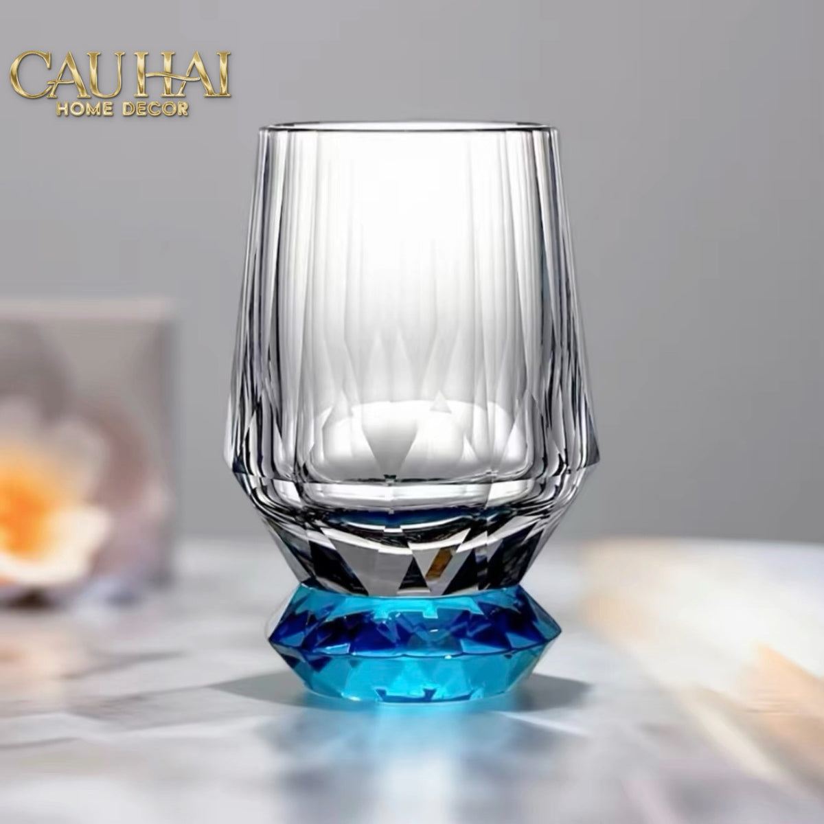 Maison Couture - Ly Pha Lê Cristalleries Facet Sapphire Glasses-LY PHA LÊ-CẬU HAI HOME DECOR-CẬU HAI HOME DECOR