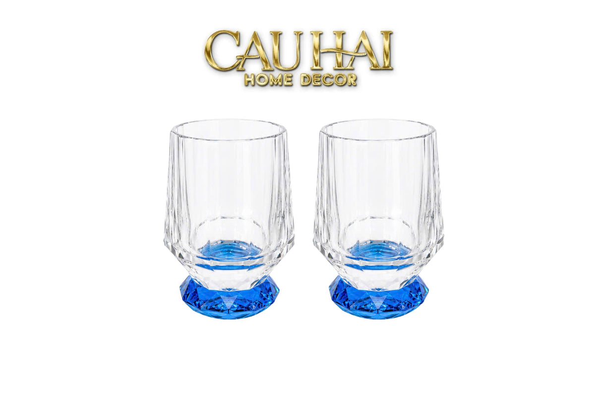 Maison Couture - Ly Pha Lê Cristalleries Facet Sapphire Glasses-LY PHA LÊ-CẬU HAI HOME DECOR-CẬU HAI HOME DECOR
