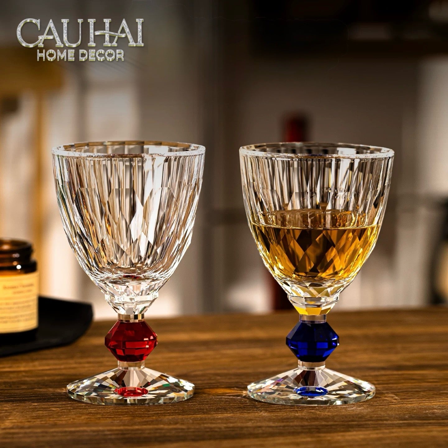 Maison Couture - Ly Pha Lê Cristalleries Goblet Burgundy Glasses 270ml-CẬU HAI HOME DECOR