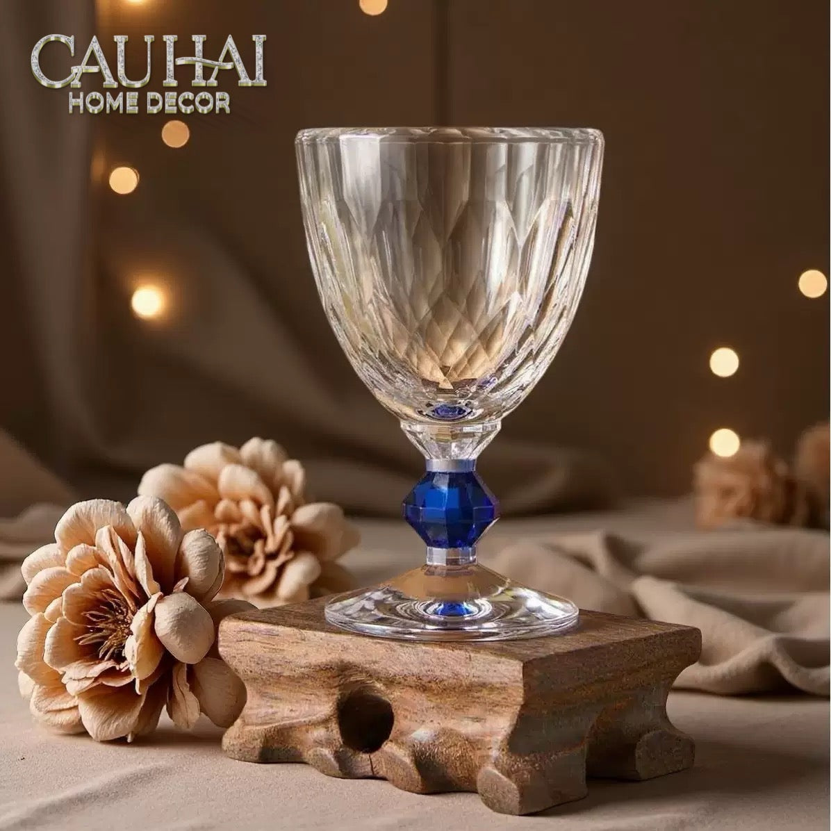 Maison Couture - Ly Pha Lê Cristalleries Goblet Burgundy Glasses 270ml-CẬU HAI HOME DECOR