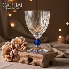 Maison Couture - Ly Pha Lê Cristalleries Goblet Burgundy Glasses 270ml-CẬU HAI HOME DECOR