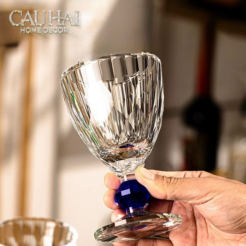 Maison Couture - Ly Pha Lê Cristalleries Goblet Burgundy Glasses 270ml-CẬU HAI HOME DECOR