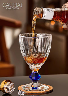 Maison Couture - Ly Pha Lê Cristalleries Goblet Burgundy Glasses 270ml-CẬU HAI HOME DECOR