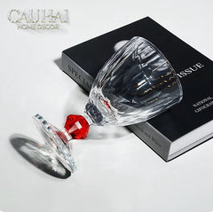 Maison Couture - Ly Pha Lê Cristalleries Goblet Burgundy Glasses 270ml-CẬU HAI HOME DECOR