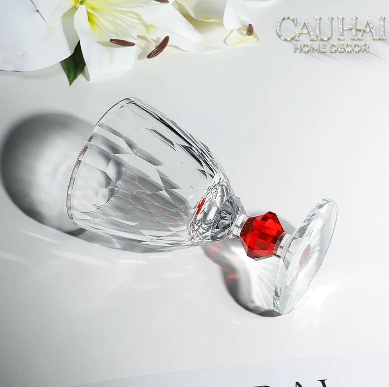 Maison Couture - Ly Pha Lê Cristalleries Goblet Burgundy Glasses 270ml-CẬU HAI HOME DECOR