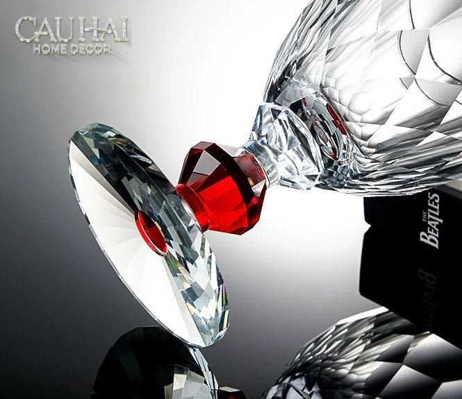 Maison Couture - Ly Pha Lê Cristalleries Goblet Burgundy Glasses 270ml-CẬU HAI HOME DECOR