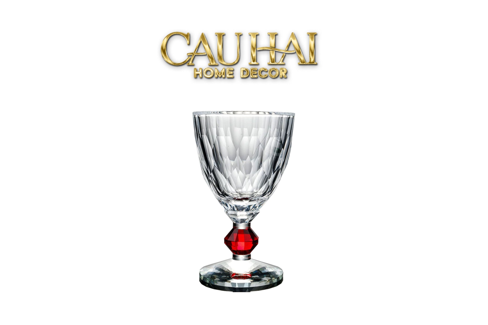 Maison Couture - Ly Pha Lê Cristalleries Goblet Burgundy Glasses 270ml-CẬU HAI HOME DECOR