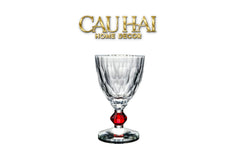 Maison Couture - Ly Pha Lê Cristalleries Goblet Burgundy Glasses 270ml-CẬU HAI HOME DECOR