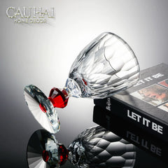 Maison Couture - Ly Pha Lê Cristalleries Goblet Burgundy Glasses 270ml-CẬU HAI HOME DECOR