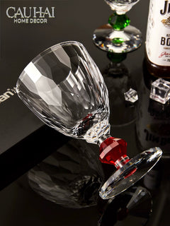 Maison Couture - Ly Pha Lê Cristalleries Goblet Burgundy Glasses 270ml-CẬU HAI HOME DECOR