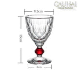 Maison Couture - Ly Pha Lê Cristalleries Goblet Burgundy Glasses 270ml-LY THỦY TINH-CẬU HAI HOME DECOR-RUBY Crimson Peak-CẬU HAI HOME DECOR