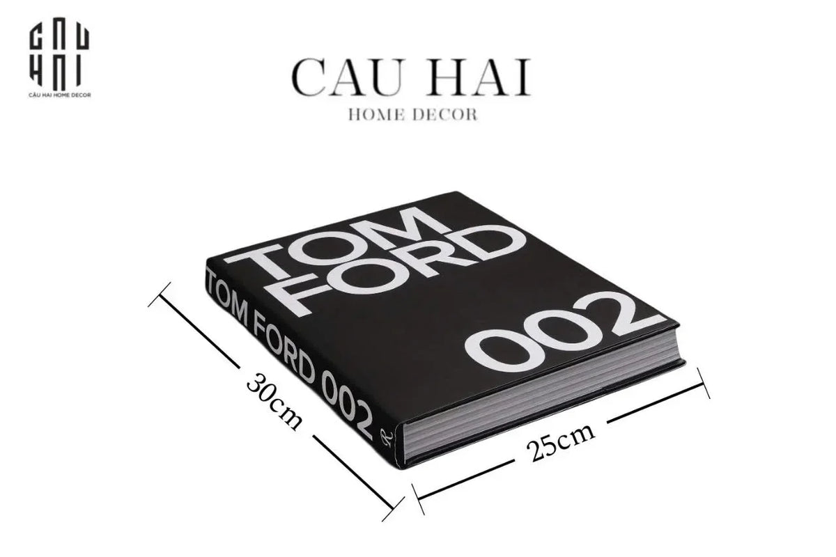 Maison Couture - Sách Fashion Runway Tom Ford 002 - Noir / Blanc / Gris-SÁCH TRANG TRÍ-Đối tác tại Trung Quốc theo từng đơn đặt hàng-CẬU HAI HOME DECOR