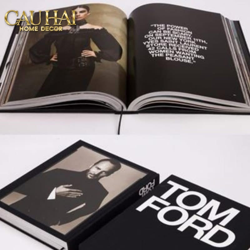 Maison Couture - Sách Fashion Runway Tom Ford 002 - Noir / Blanc / Gris-CẬU HAI HOME DECOR