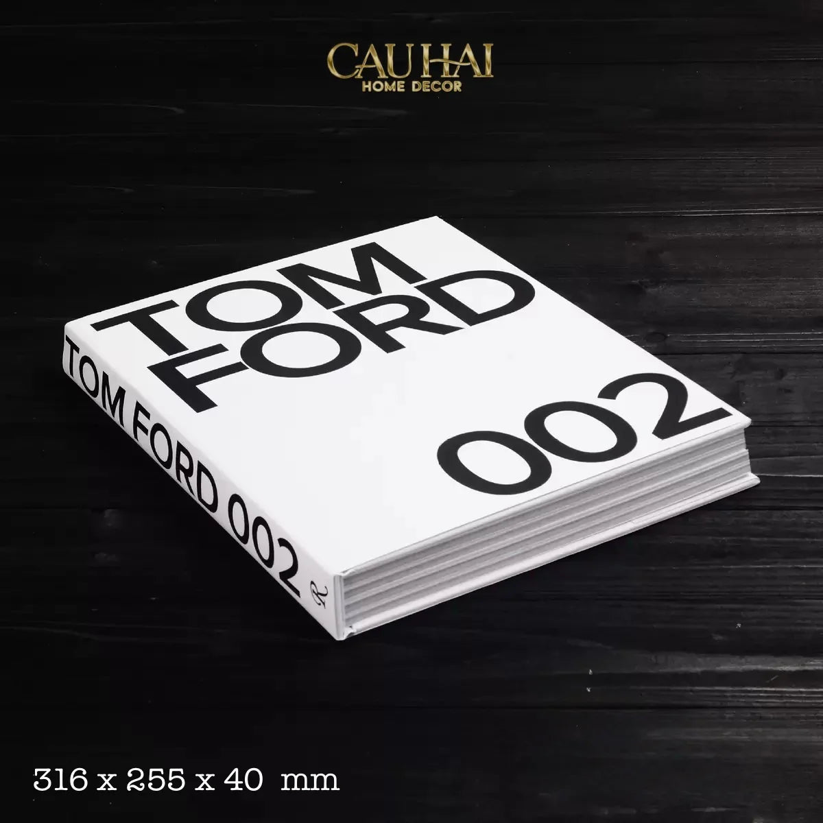 Maison Couture - Sách Fashion Runway Tom Ford 002 - Noir / Blanc / Gris-SÁCH TRANG TRÍ-Đối tác tại Trung Quốc theo từng đơn đặt hàng-BLANC-CẬU HAI HOME DECOR