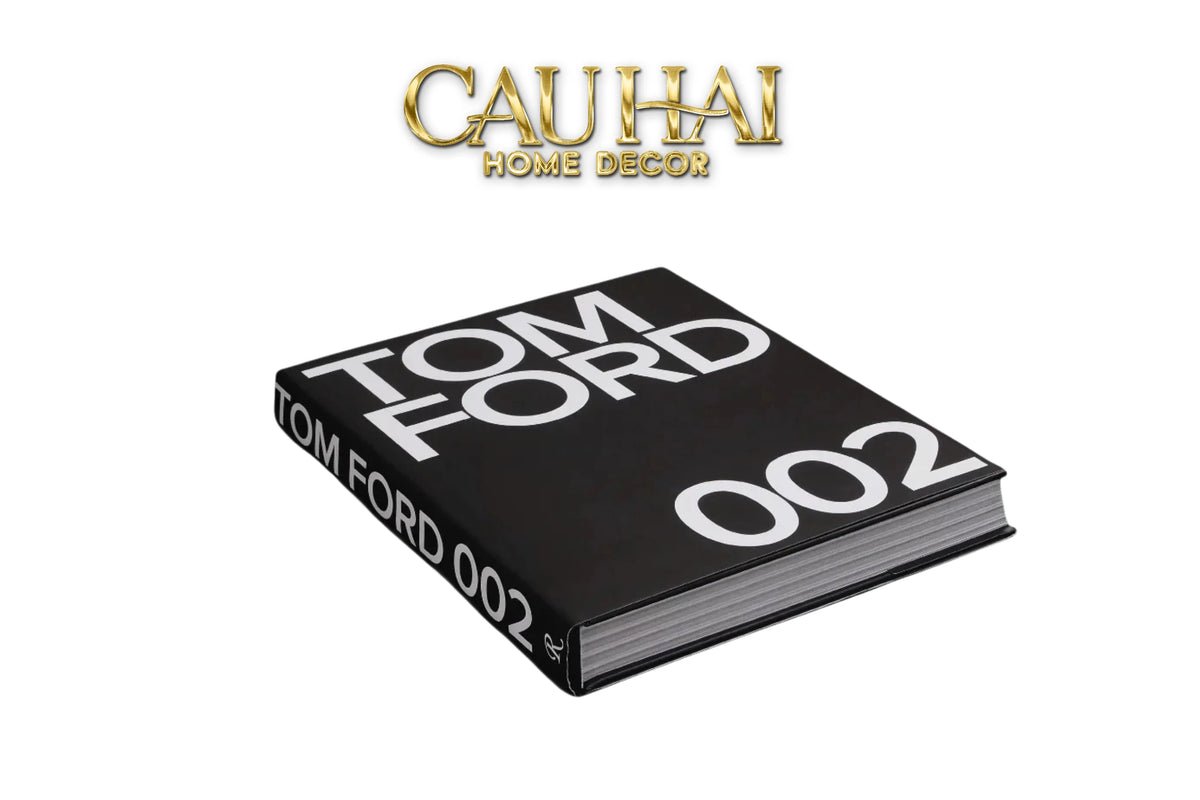 Maison Couture - Sách Fashion Runway Tom Ford 002 - Noir / Blanc / Gris-SÁCH TRANG TRÍ-Đối tác tại Trung Quốc theo từng đơn đặt hàng-NOIR-CẬU HAI HOME DECOR