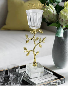 Maison Couture - Set 2 Đế Nến Pha Lê Aurum Branche Spéciale Édition H33/40-CẬU HAI HOME DECOR