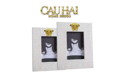Maison Couture - Set 2 Khung Ảnh Da Lux Leather V Class Atélier Medusa Limitée 6" 7"-CẬU HAI HOME DECOR
