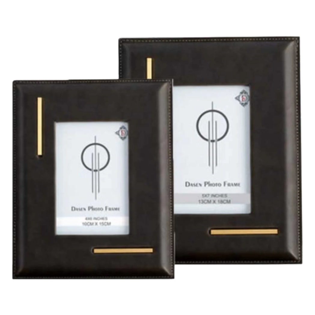 Maison Couture - Set 2 Khung Ảnh Da Mystery Savoir Frame-KHUNG ẢNH-Đối tác tại Trung Quốc theo từng đơn đặt hàng-CẬU HAI HOME DECOR