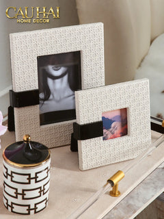 Maison Couture - Set 2 Khung Ảnh White Pearl Cannage-CẬU HAI HOME DECOR