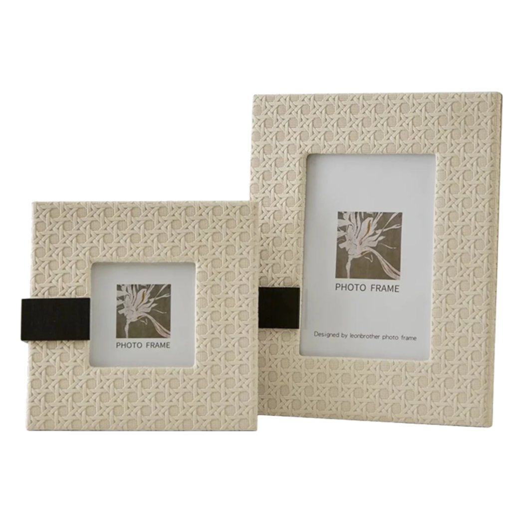 Maison Couture - Set 2 Khung Ảnh White Pearl Cannage-KHUNG ẢNH-CẬU HAI HOME DECOR-CẬU HAI HOME DECOR