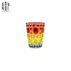 Maison Couture - Set 2 Ly Cocktail Thuỷ Tinh 7 Màu D'Or Diamant Facetté Lumière-CẬU HAI HOME DECOR
